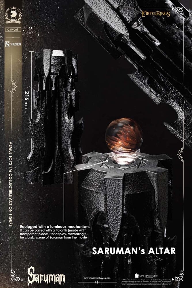 Saruman The Crown series von Asmus - CRW005 - The Lord Of The Rings 1/6 Maßstab Actionfigur