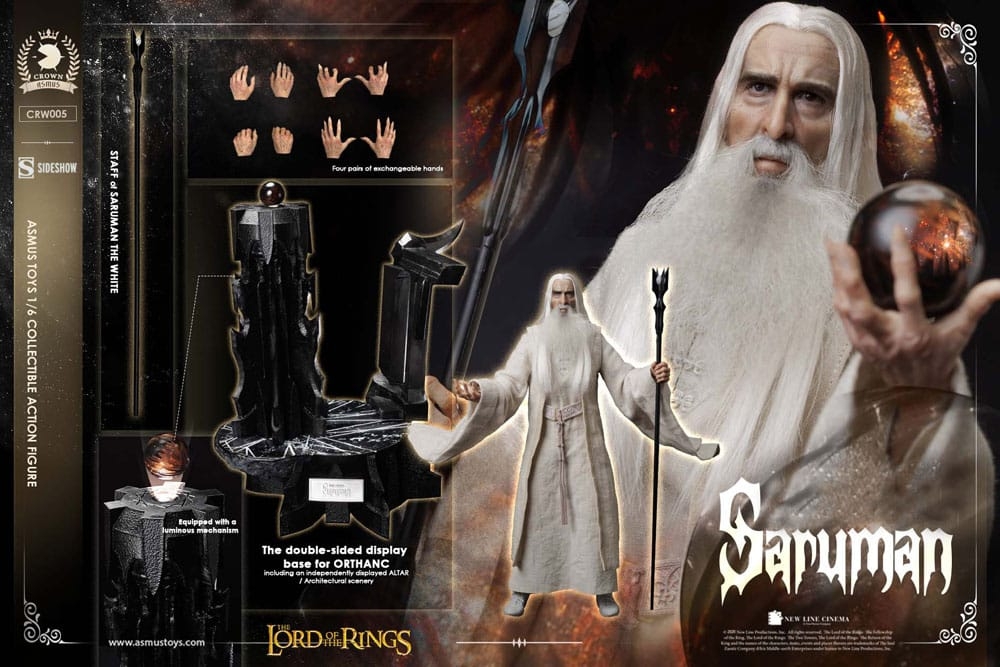 Saruman The Crown series von Asmus - CRW005 - The Lord Of The Rings 1/6 Maßstab Actionfigur