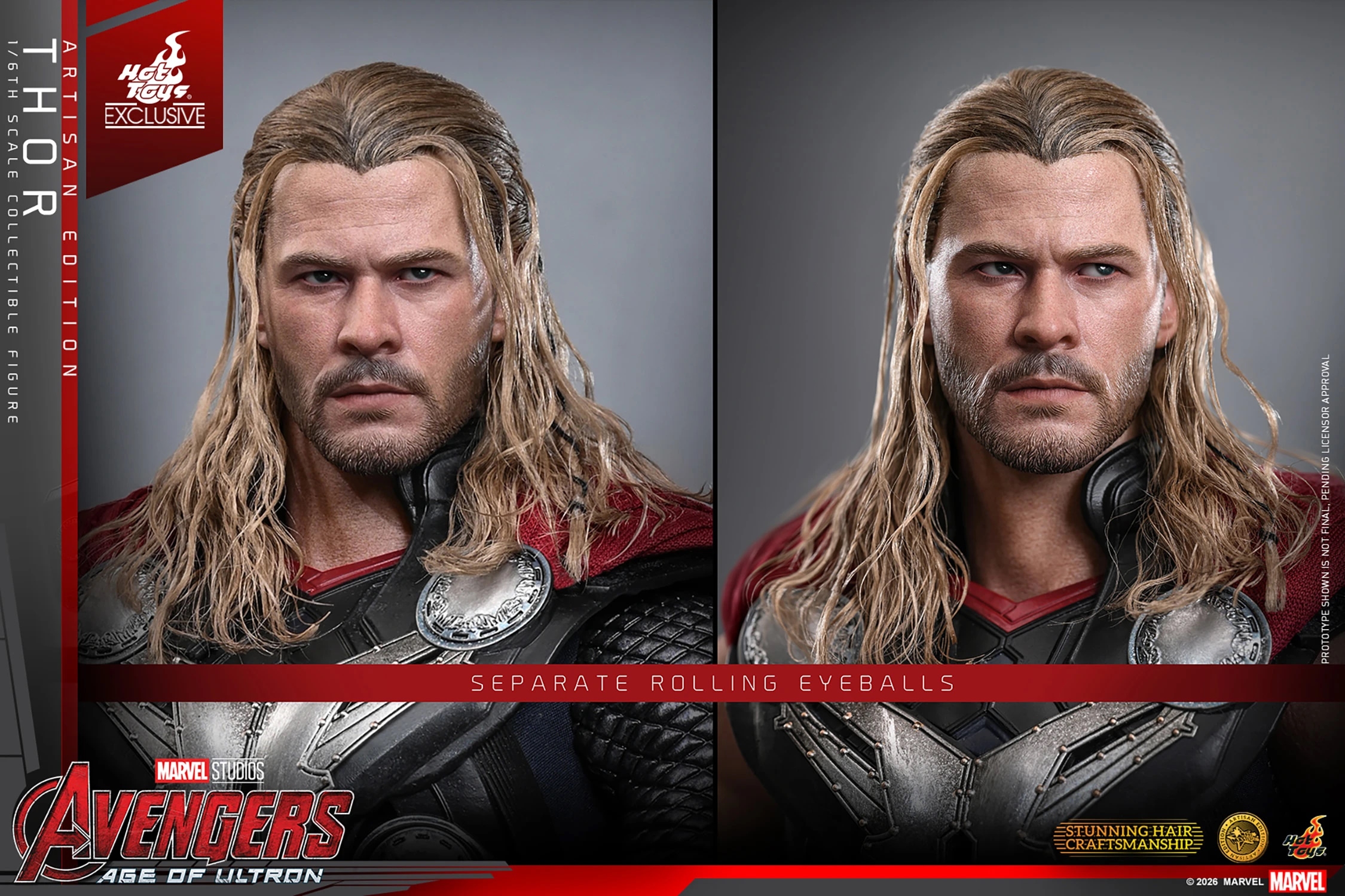 Thor Artisan Edition by Hot Toys - MMS867AE - Avengers : Age Of Ultron 1/6 scale action figure