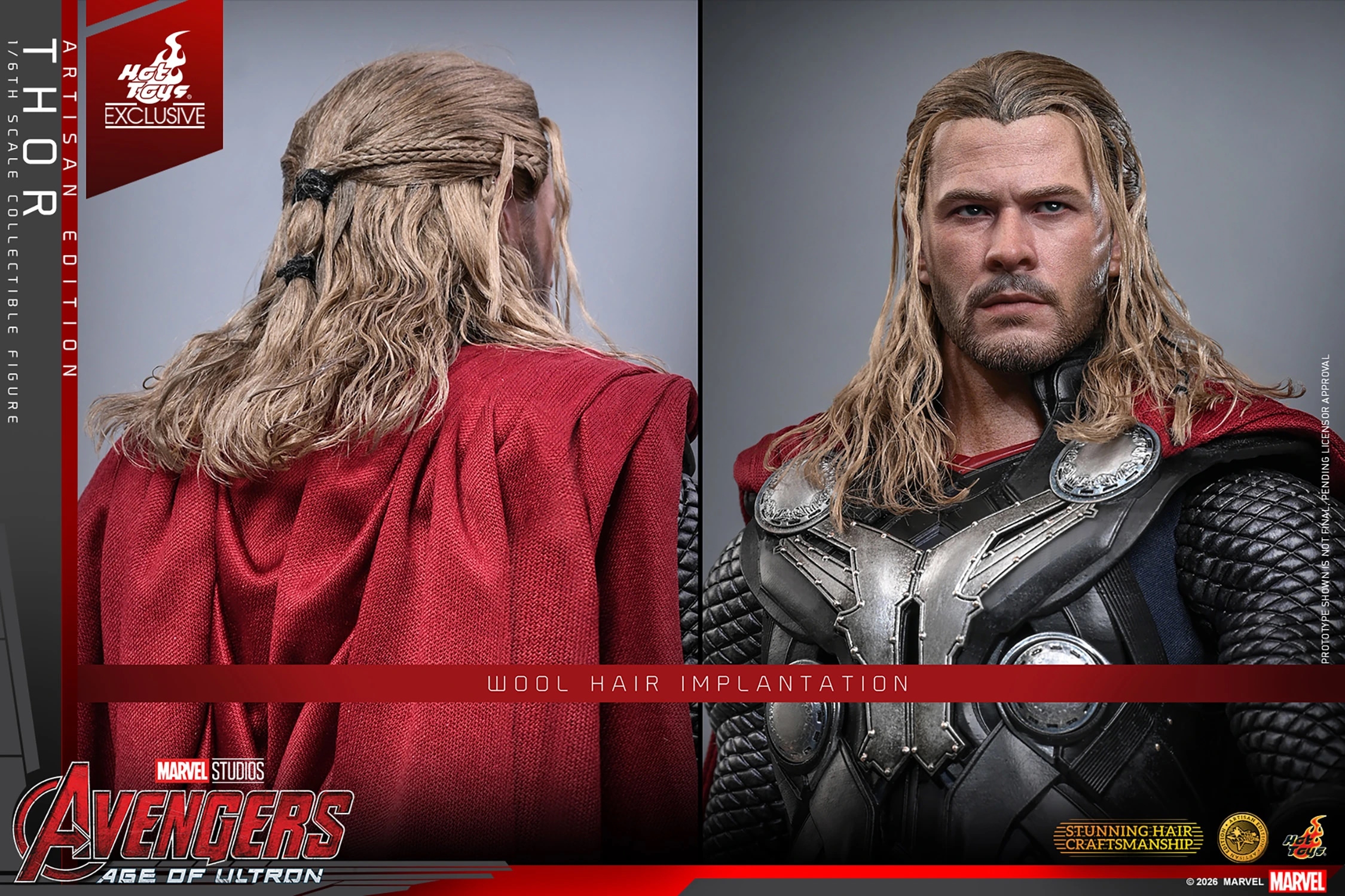 Thor Artisan Edition par Hot Toys - MMS867AE - figurine 1/6 Avengers : Age Of Ultron de 32 cm