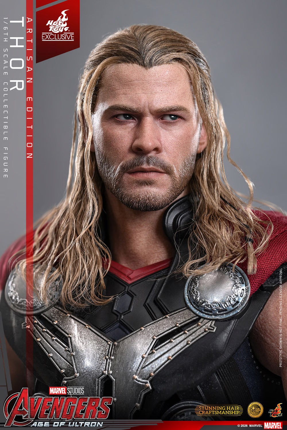 Thor van Hot Toys Artisan Edition version - MMS867AE - Avengers : Age Of Ultron 1/6 schaal actiefiguur