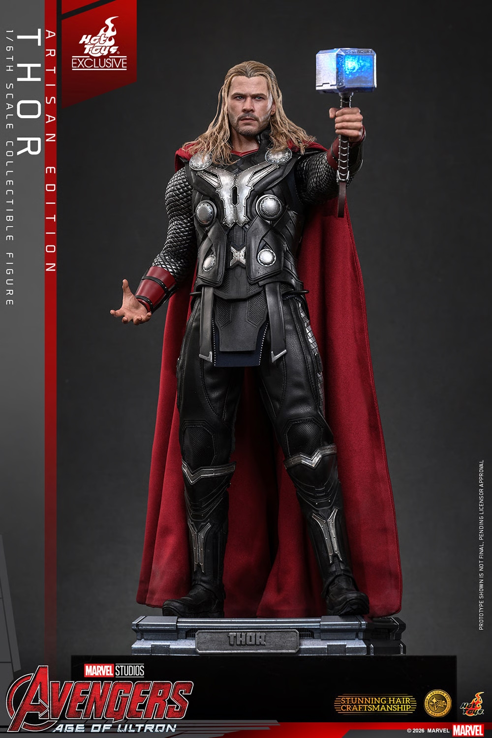 Thor Artisan Edition par Hot Toys - MMS867AE - figurine 1/6 Avengers : Age Of Ultron de 32 cm