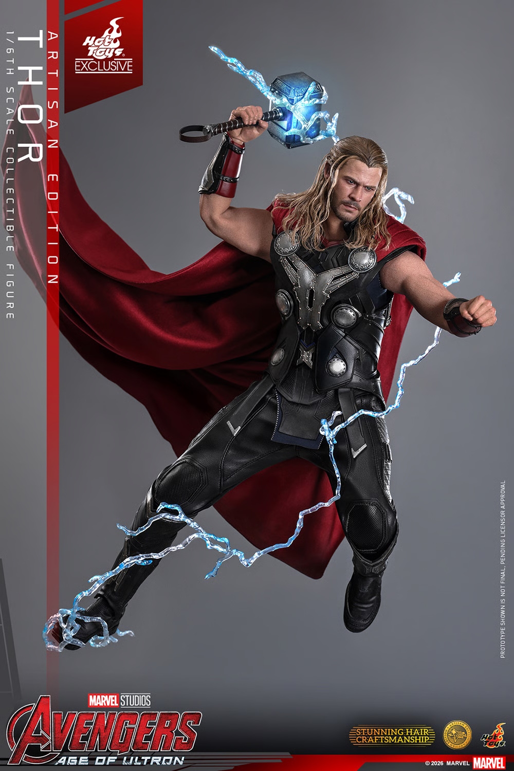 Thor van Hot Toys Artisan Edition version - MMS867AE - Avengers : Age Of Ultron 1/6 schaal actiefiguur