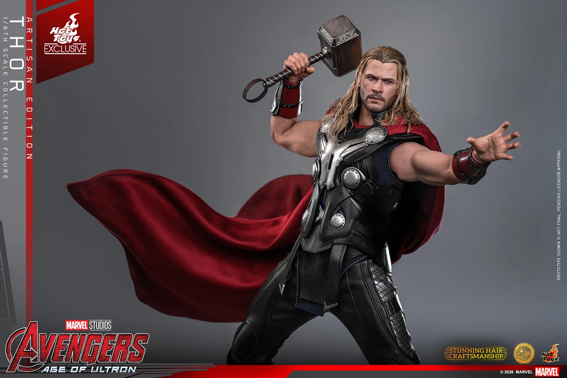 Thor Artisan Edition par Hot Toys - MMS867AE - figurine 1/6 Avengers : Age Of Ultron de 32 cm