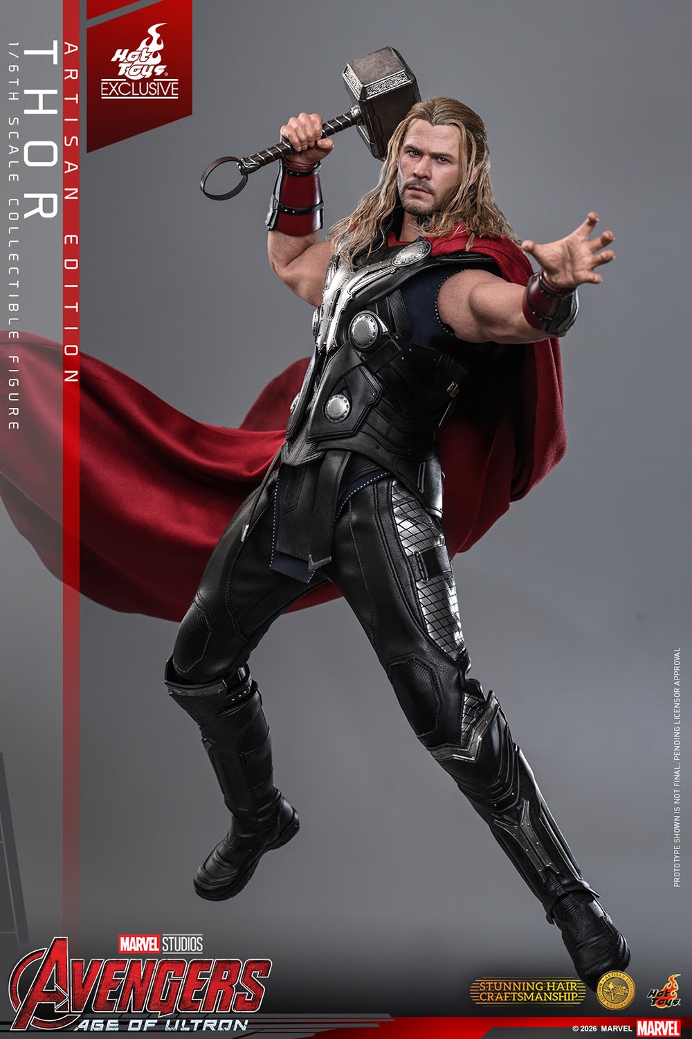 Thor Artisan Edition par Hot Toys - MMS867AE - figurine 1/6 Avengers : Age Of Ultron de 32 cm