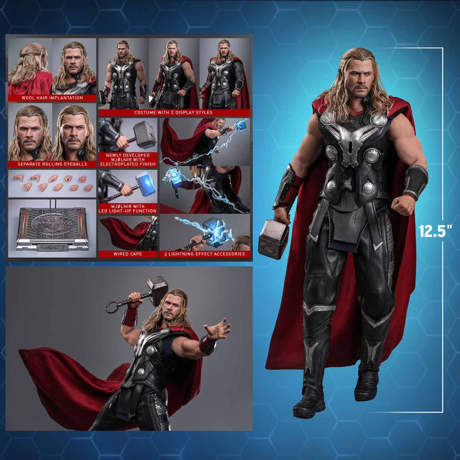 Thor Artisan Edition par Hot Toys - MMS867AE - figurine 1/6 Avengers : Age Of Ultron de 32 cm
