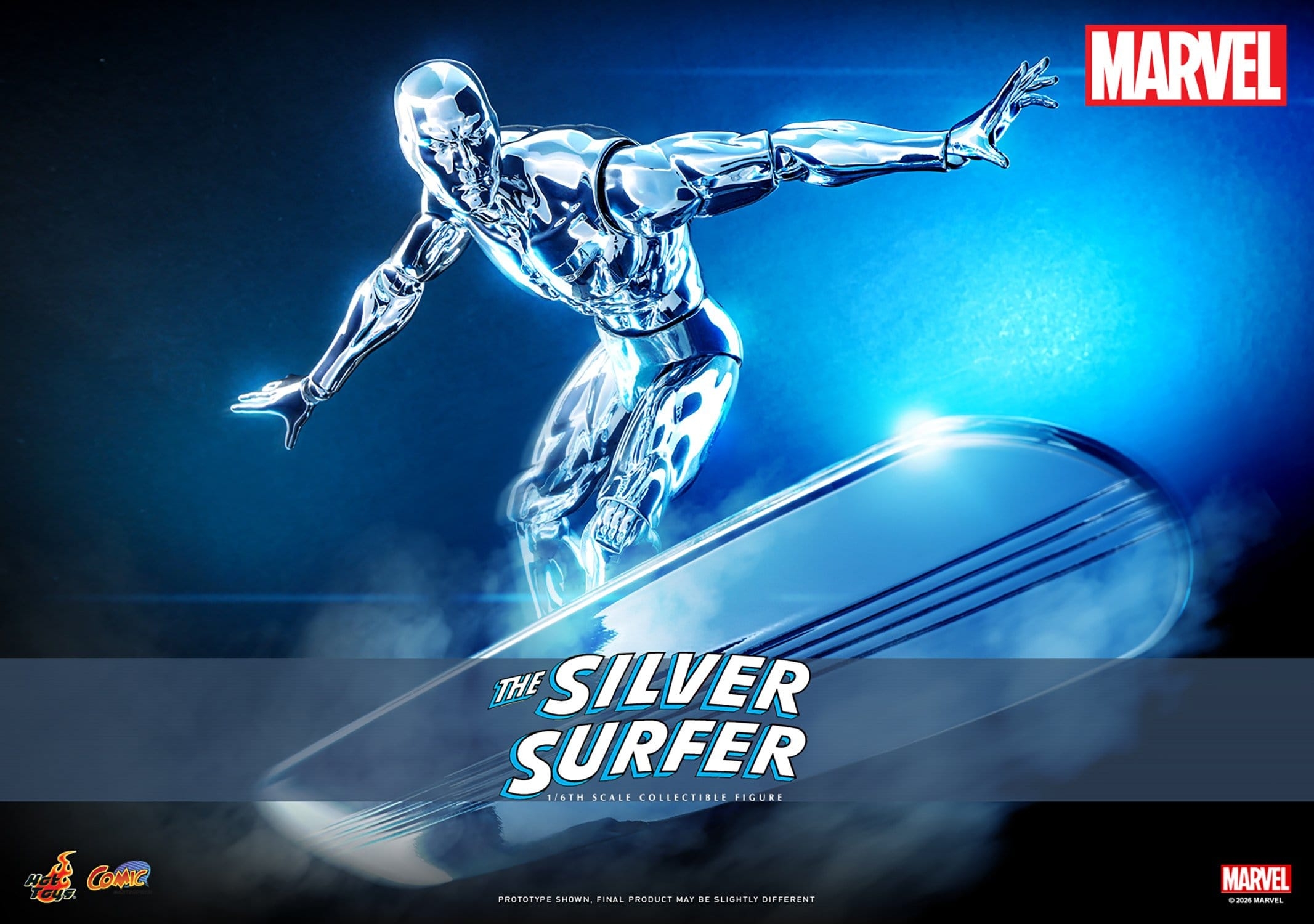 Silver Surfer par Hot Toys - CMS033 - figurine 1/6 Marvel de 31 cm