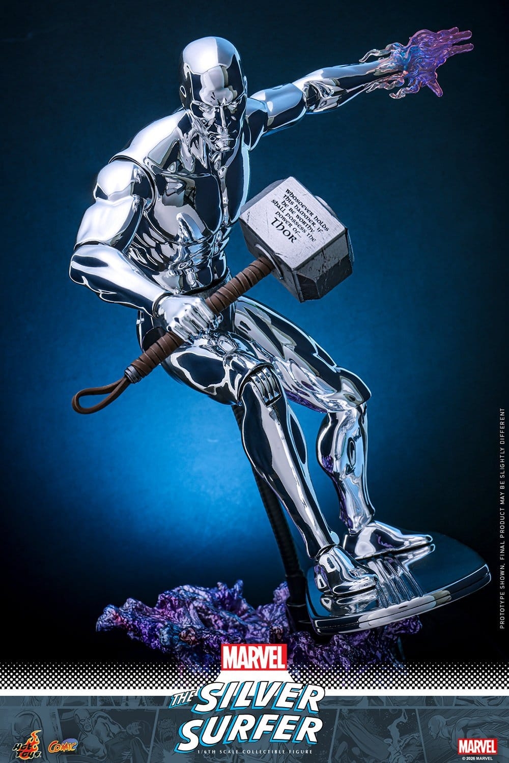 Silver Surfer par Hot Toys - CMS033 - figurine 1/6 Marvel de 31 cm