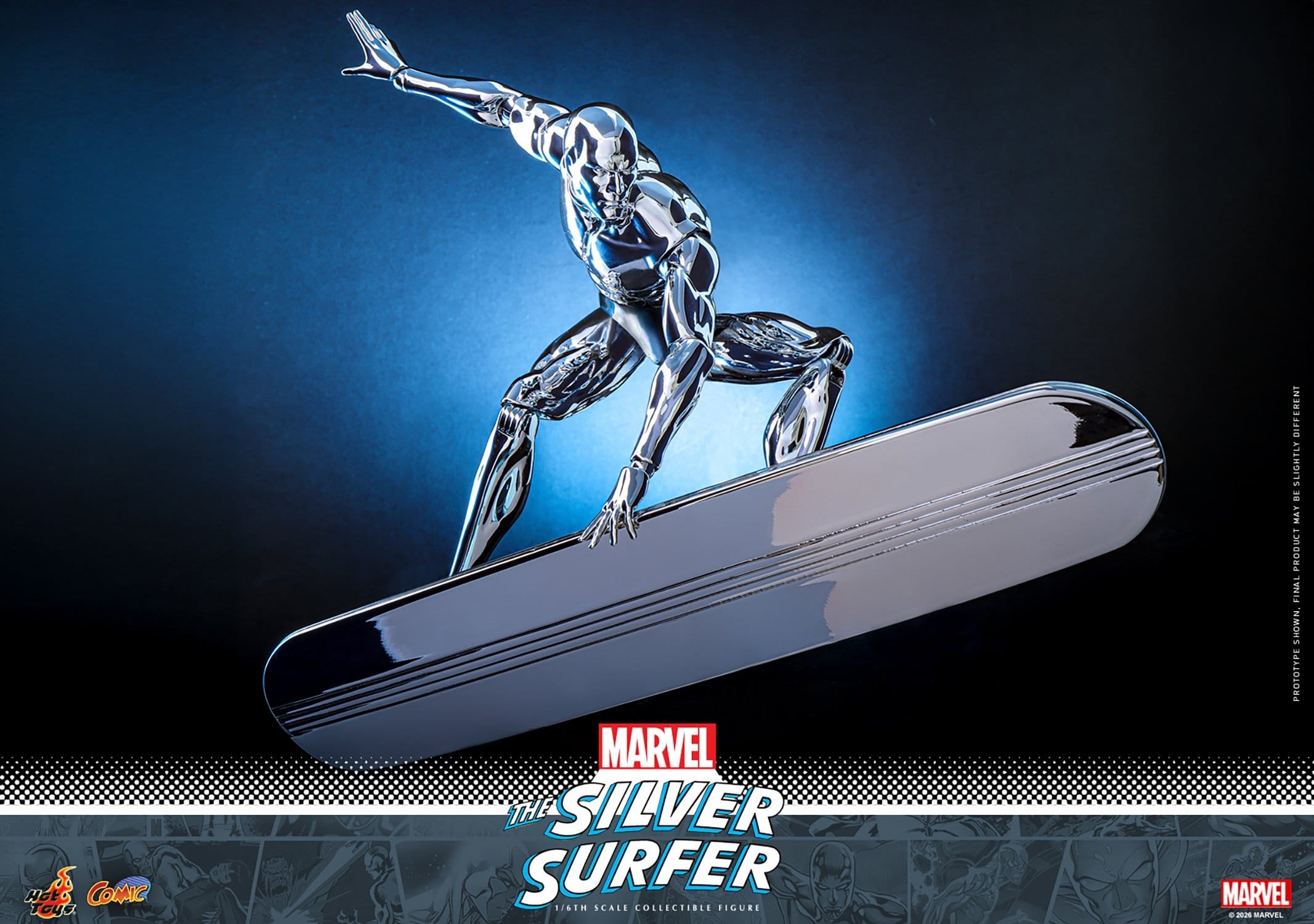 Silver Surfer van Hot Toys - CMS033 - Marvel 1/6 schaal actiefiguur