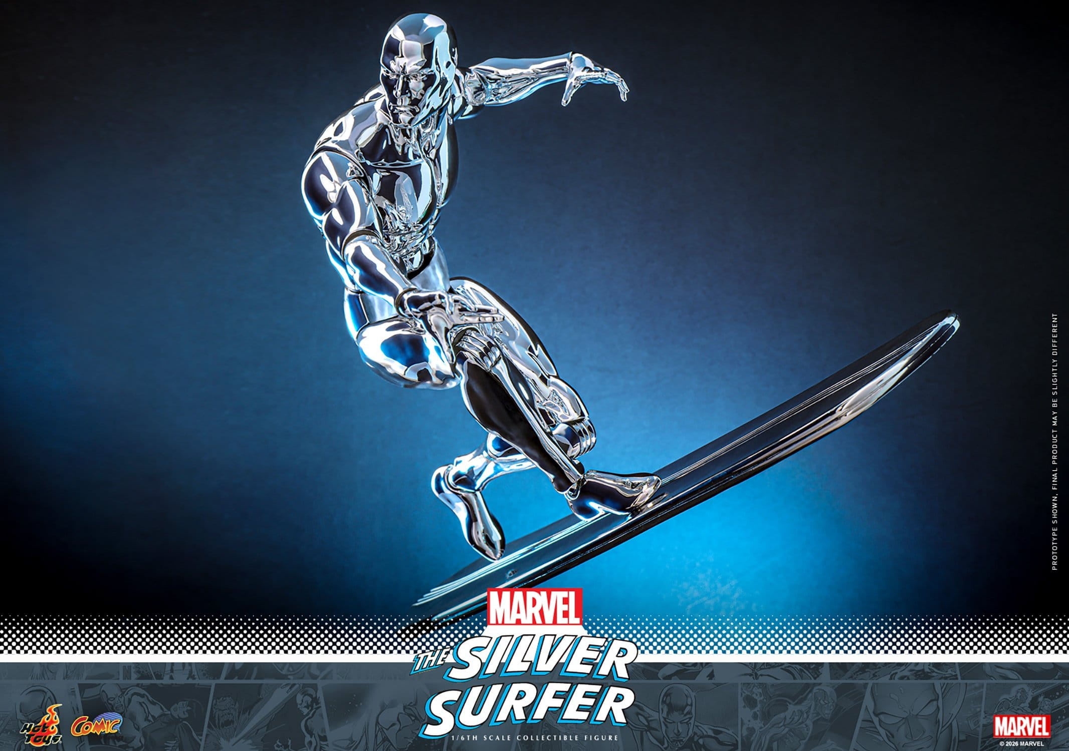 Silver Surfer van Hot Toys - CMS033 - Marvel 1/6 schaal actiefiguur