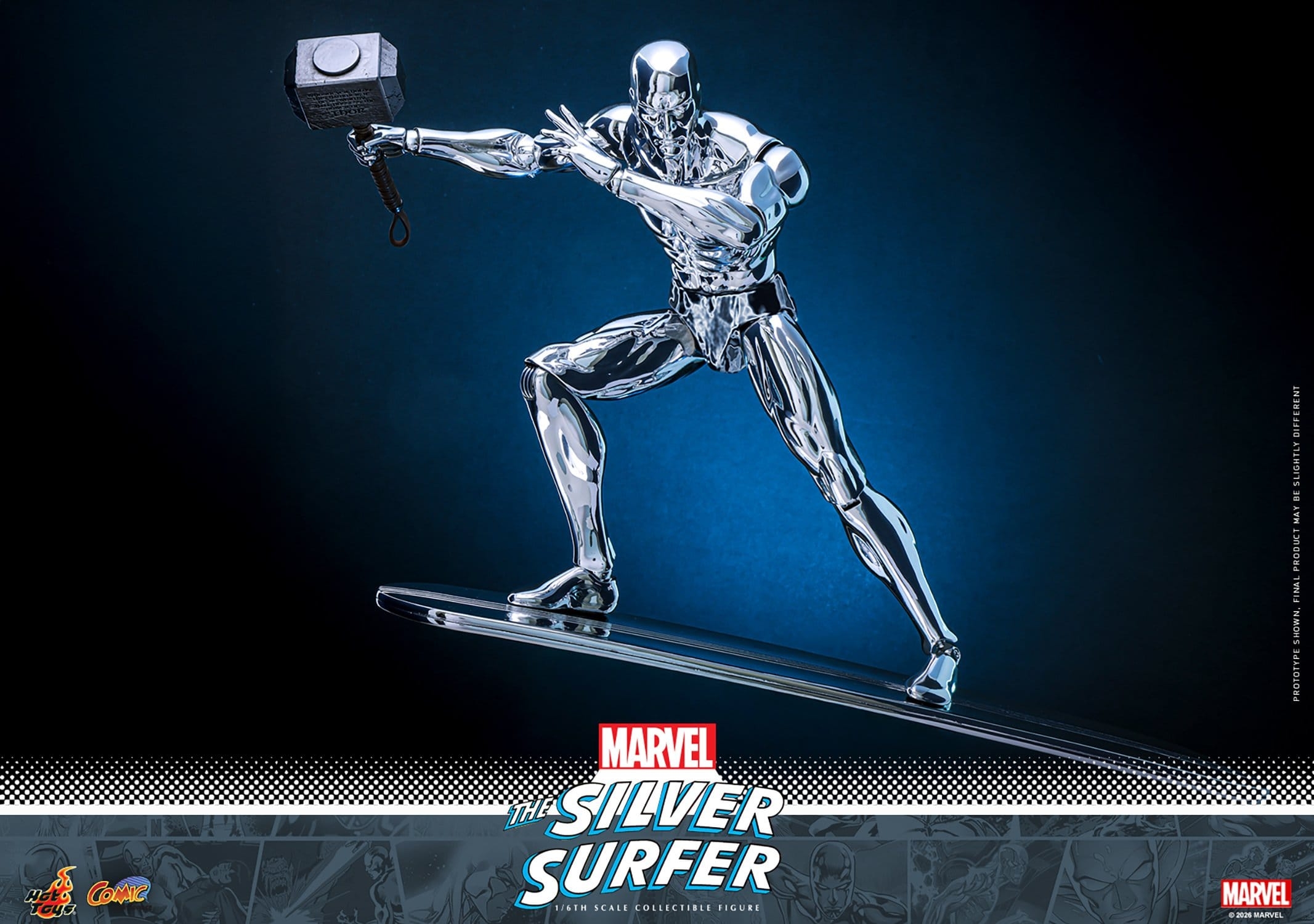 Silver Surfer par Hot Toys - CMS033 - figurine 1/6 Marvel de 31 cm