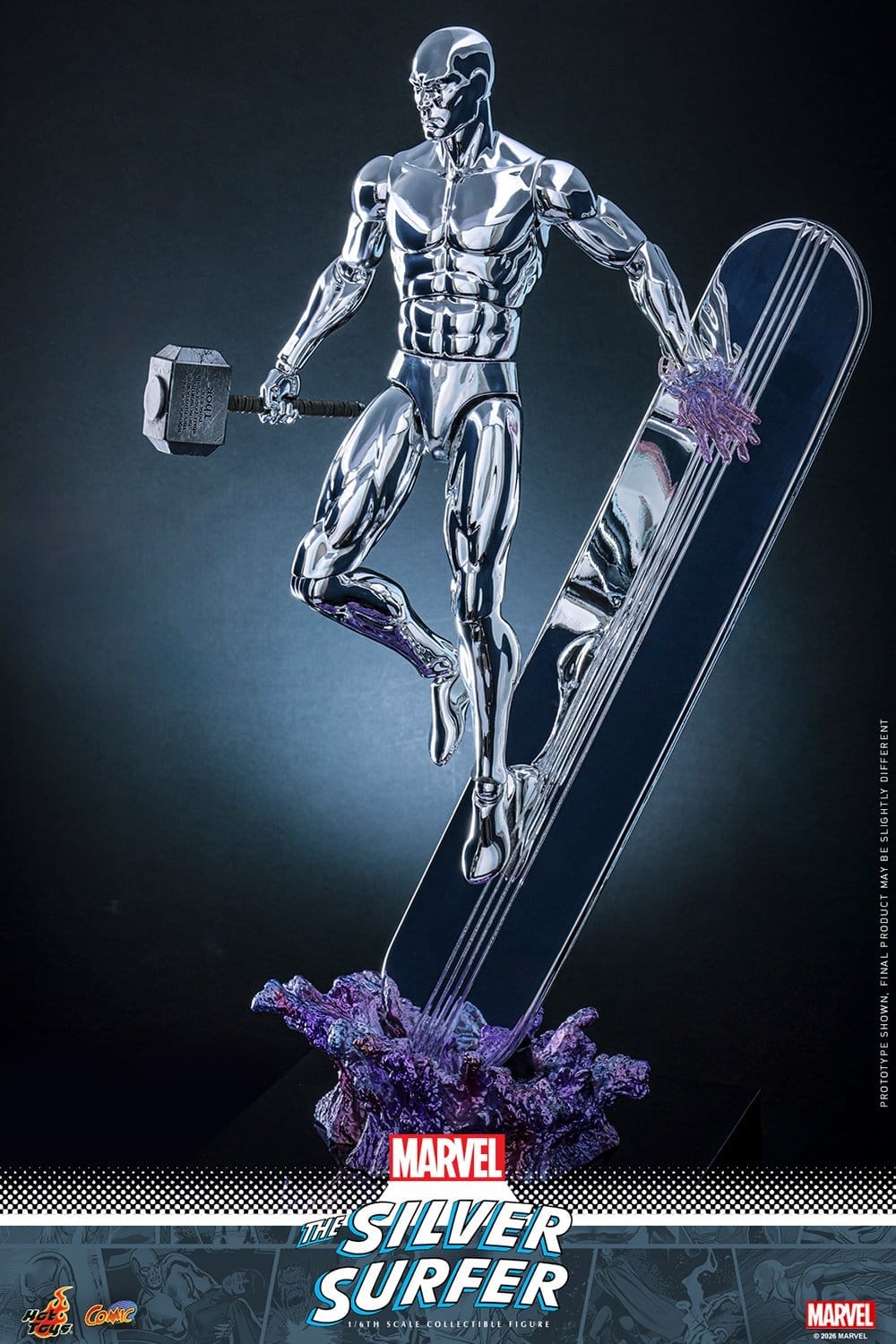 Silver Surfer van Hot Toys - CMS033 - Marvel 1/6 schaal actiefiguur