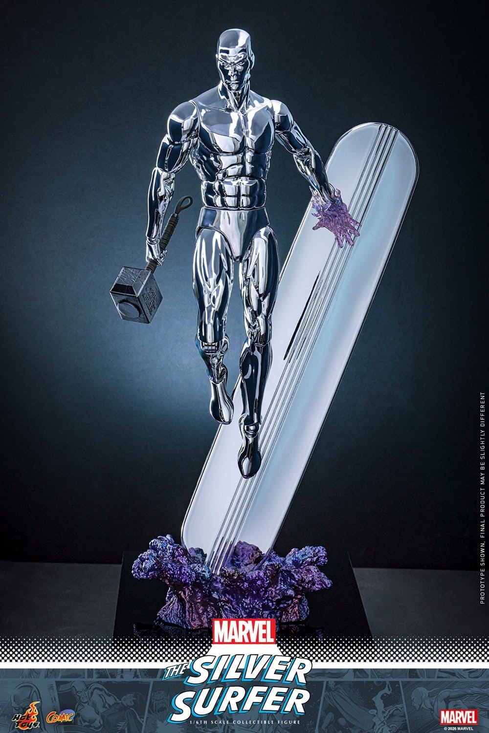 Silver Surfer par Hot Toys - CMS033 - figurine 1/6 Marvel de 31 cm