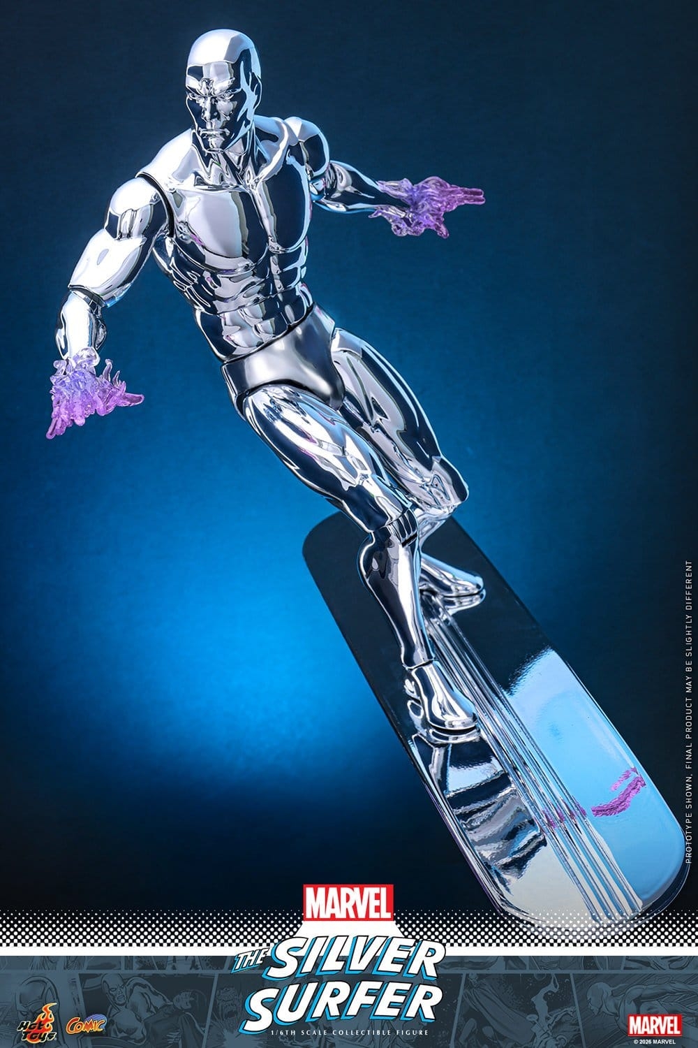Silver Surfer par Hot Toys - CMS033 - figurine 1/6 Marvel de 31 cm