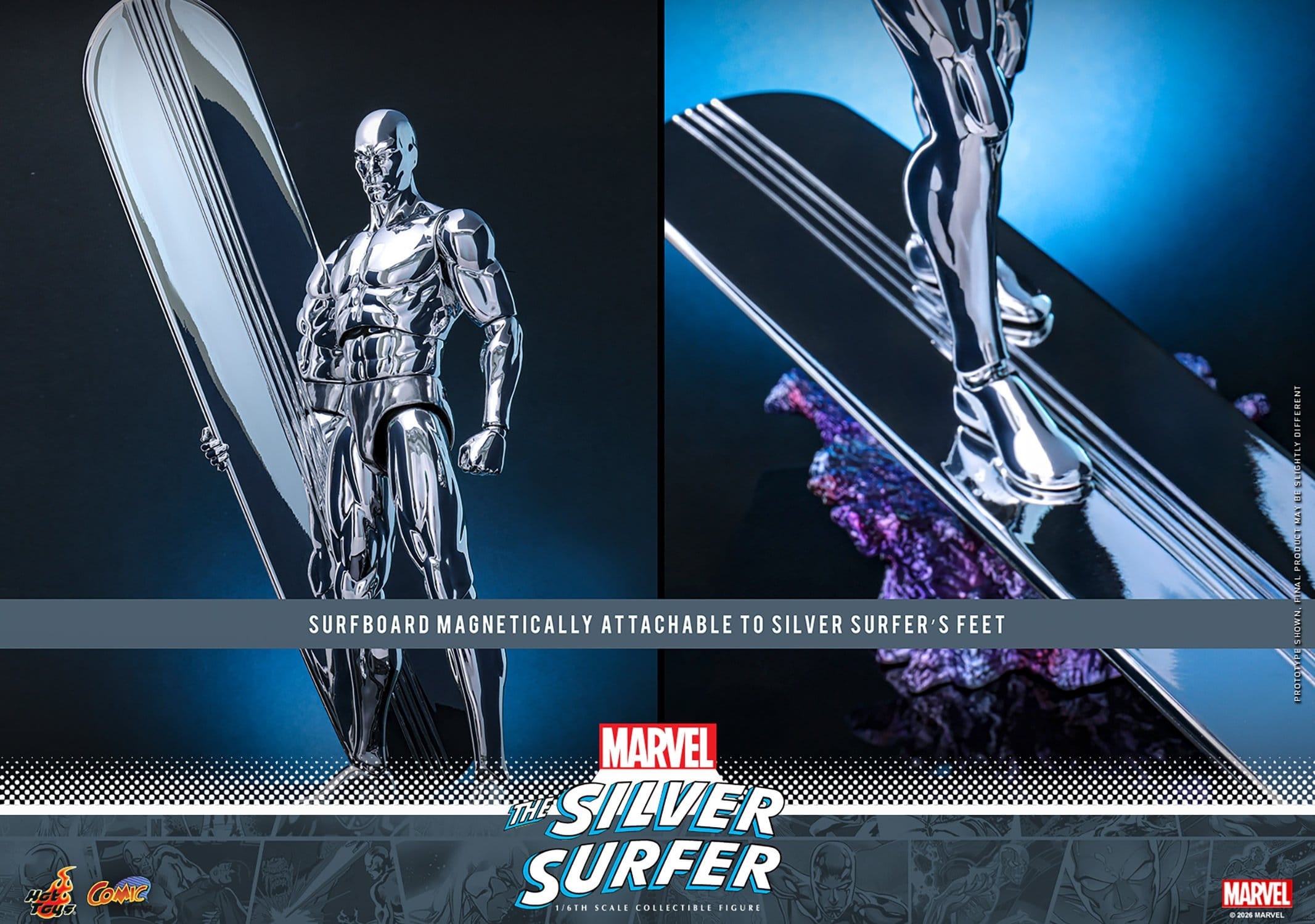 Silver Surfer van Hot Toys - CMS033 - Marvel 1/6 schaal actiefiguur