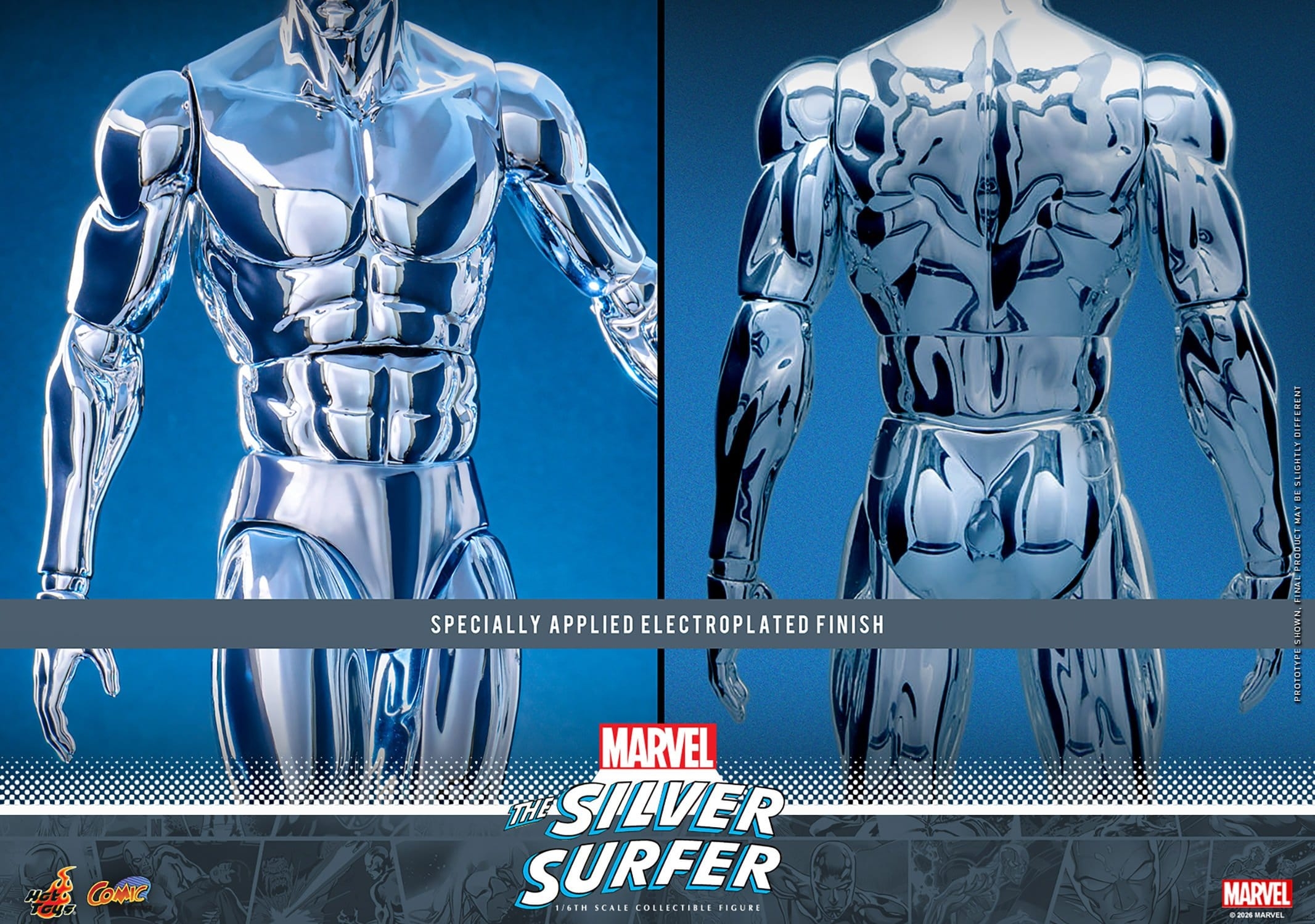 Silver Surfer van Hot Toys - CMS033 - Marvel 1/6 schaal actiefiguur