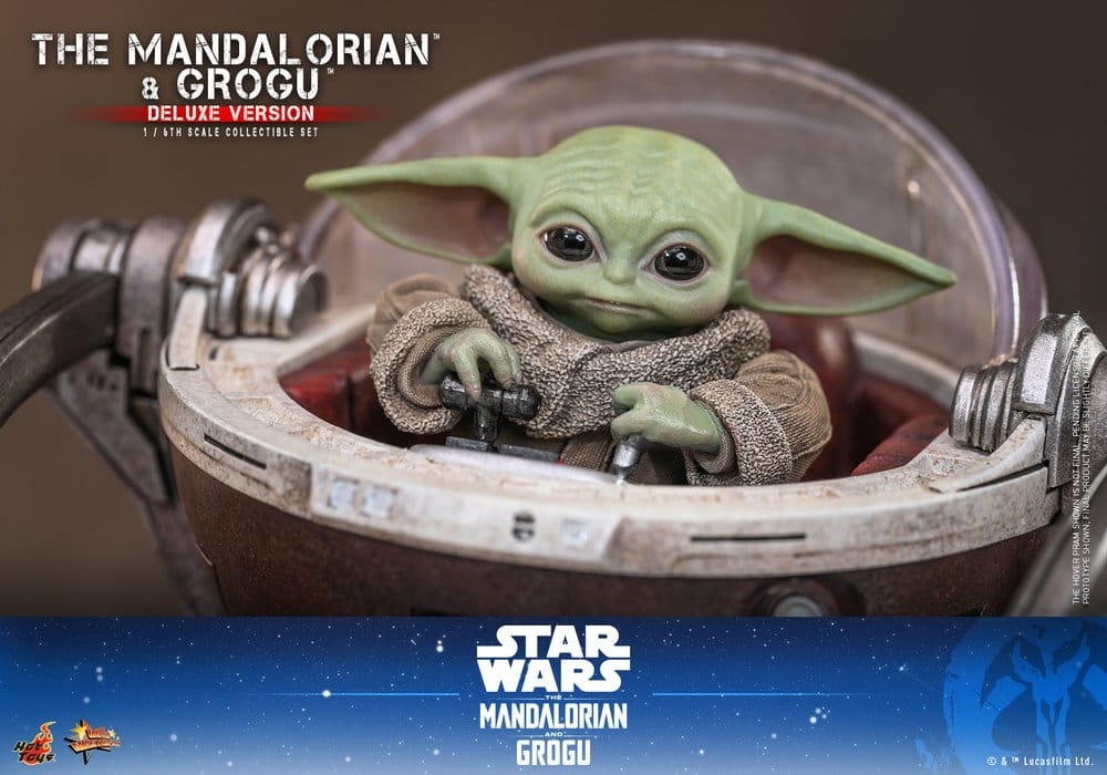 The Mandalorian and Grogu deluxe par Hot Toys - MMS872 - figurines 1/6 Star Wars : The Mandalorian and Grogu de 31 cm