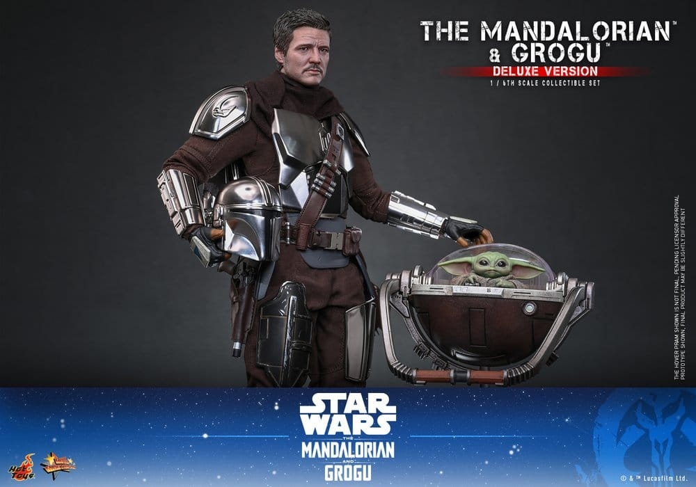 The Mandalorian and Grogu deluxe par Hot Toys - MMS872 - figurines 1/6 Star Wars : The Mandalorian and Grogu de 31 cm