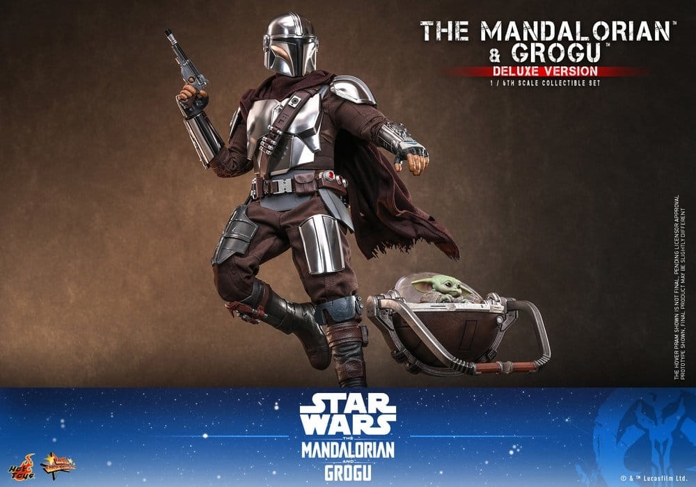 The Mandalorian and Grogu deluxe par Hot Toys - MMS872 - figurines 1/6 Star Wars : The Mandalorian and Grogu de 31 cm