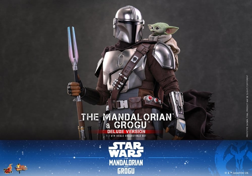 The Mandalorian and Grogu von Hot Toys deluxe version - MMS872 - Star Wars 1/6 Maßstab Actionfiguren