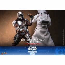 The Mandalorian e Grogu deluxe di Hot Toys - MMS872 - Star Wars: The Mandalorian e Grogu action figures in scala 1/6