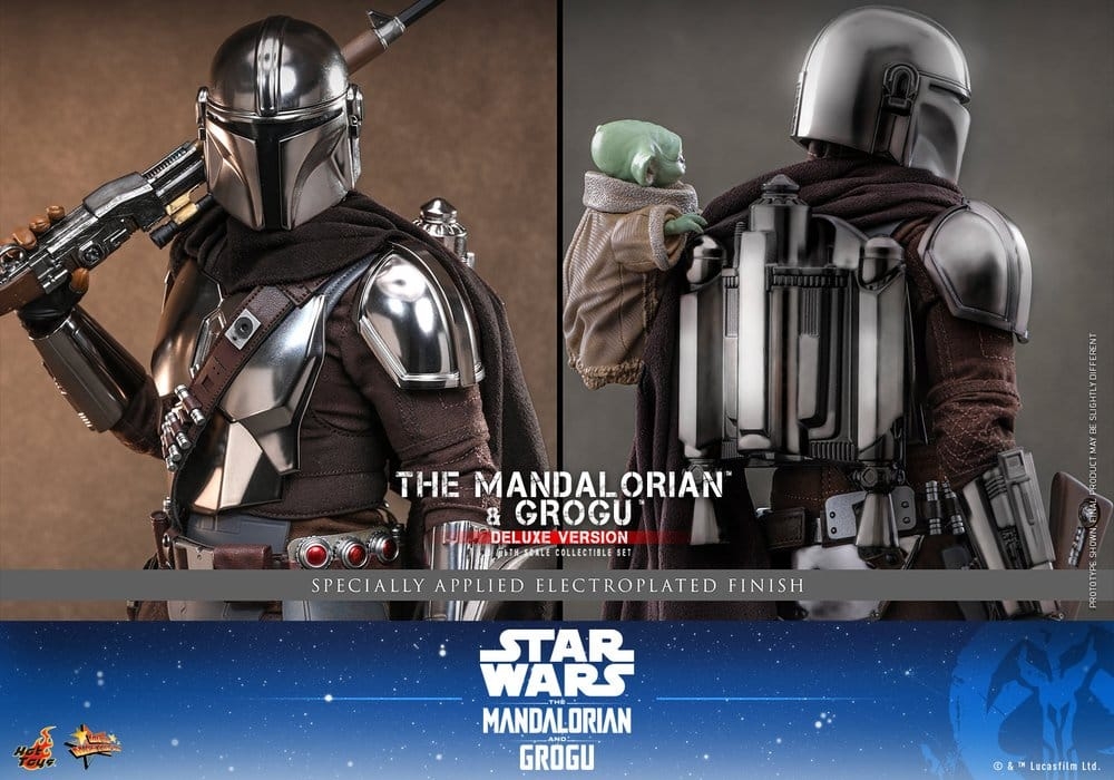 The Mandalorian and Grogu deluxe by Hot Toys - MMS872 - Star Wars : The Mandalorian and Grogu 1/6 scale action figures