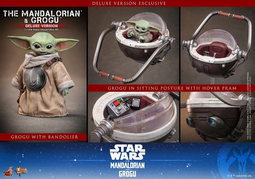 The Mandalorian and Grogu van Hot Toys deluxe version - MMS872 - Star Wars 1/6 schaal actiefiguren