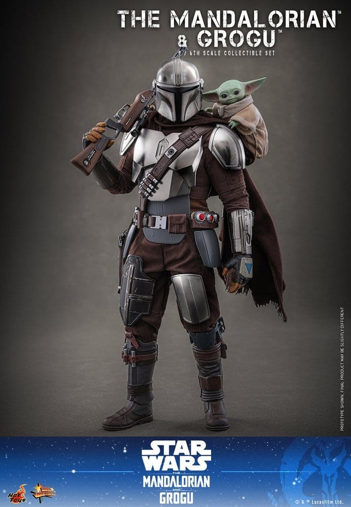 The Mandalorian and Grogu van Hot Toys collector version - MMS871 - Star Wars 1/6 schaal actiefiguren