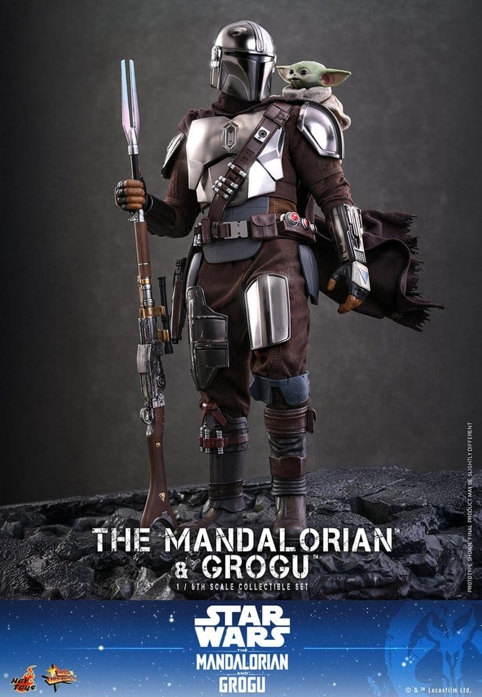 The Mandalorian and Grogu von Hot Toys collector version - MMS871 - Star Wars 1/6 Maßstab Actionfiguren