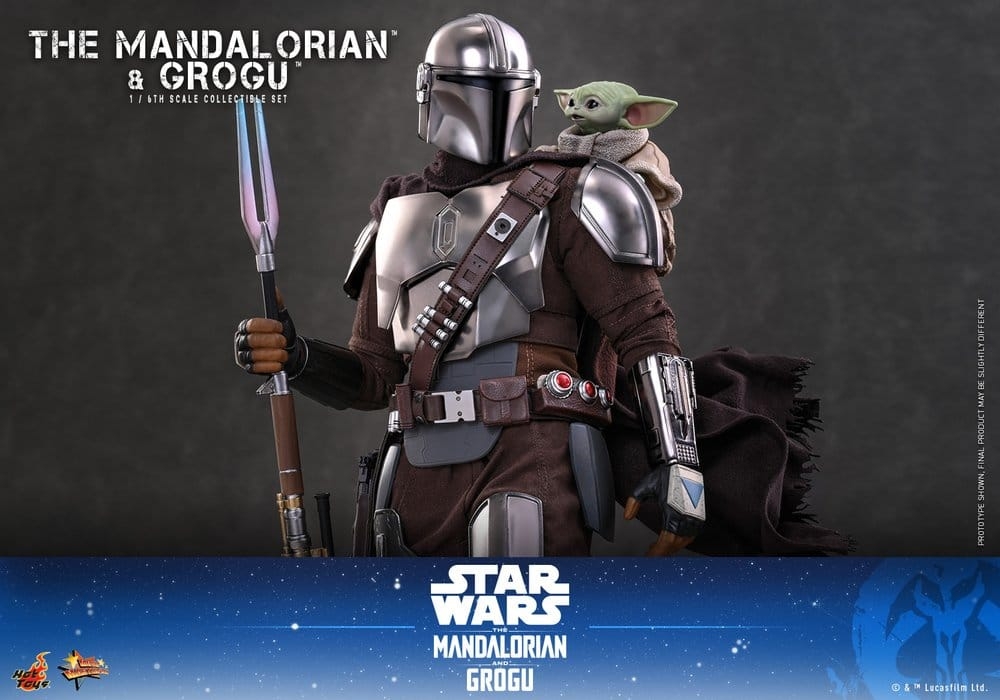 The Mandalorian and Grogu von Hot Toys collector version - MMS871 - Star Wars 1/6 Maßstab Actionfiguren