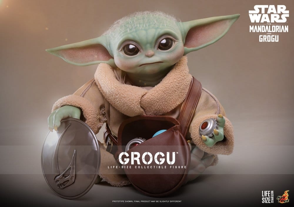 Grogu van Hot Toys - LMS016 - Star Wars : The Mandalorian and Grogu 1/1 schaal actiefiguur