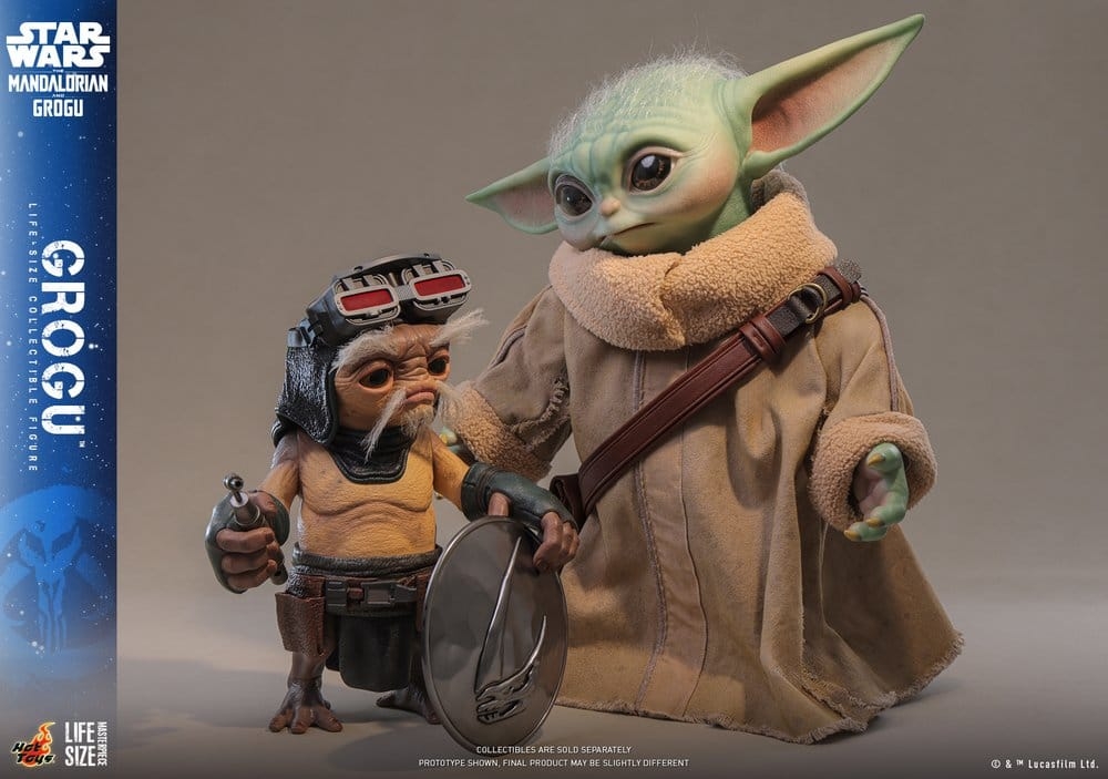 Grogu van Hot Toys - LMS016 - Star Wars : The Mandalorian and Grogu 1/1 schaal actiefiguur