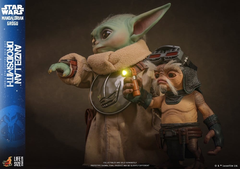 Anzellan Droidsmith par Hot Toys - LMS017 - figurine 1/1 Star Wars : The Mandalorian and Grogu de 27 cm