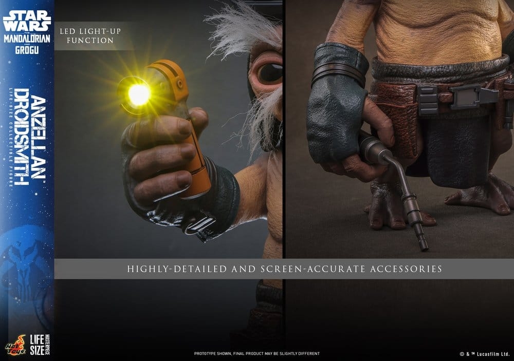 Anzellan Droidsmith van Hot Toys - LMS017 - Star Wars : The Mandalorian and Grogu 1/1 schaal actiefiguur