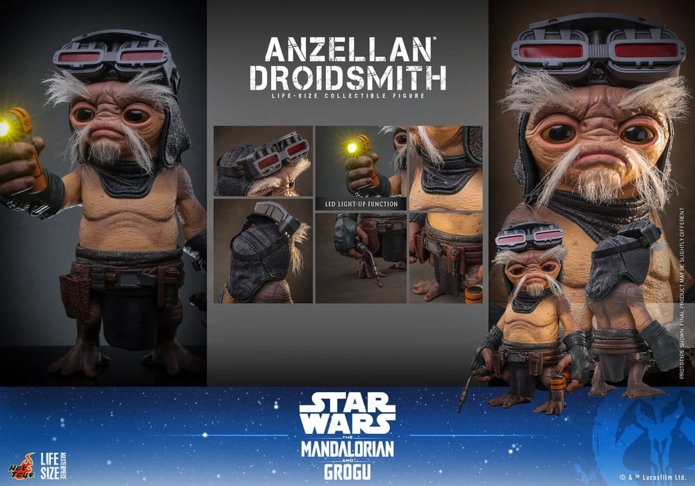 Anzellan Droidsmith van Hot Toys - LMS017 - Star Wars : The Mandalorian and Grogu 1/1 schaal actiefiguur
