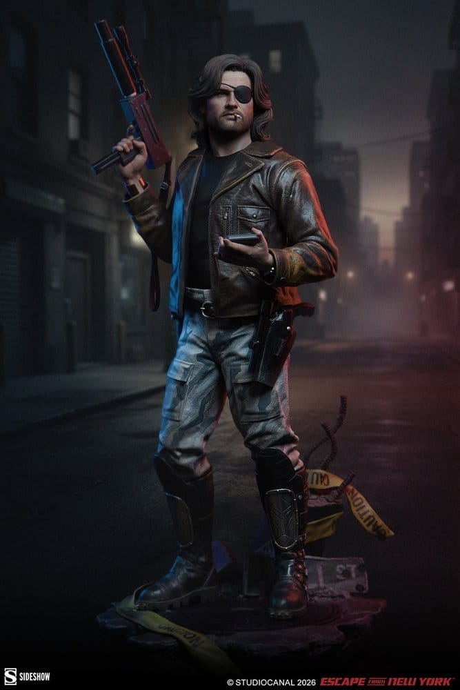 Snake Plissken Premium Format par Sideshow Collectibles - statue 1/4 New-York 1997 de 57 cm