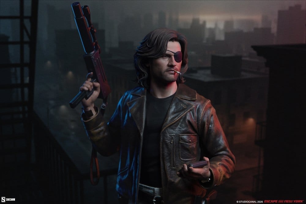 Snake Plissken Premium Format par Sideshow Collectibles - statue 1/4 New-York 1997 de 57 cm