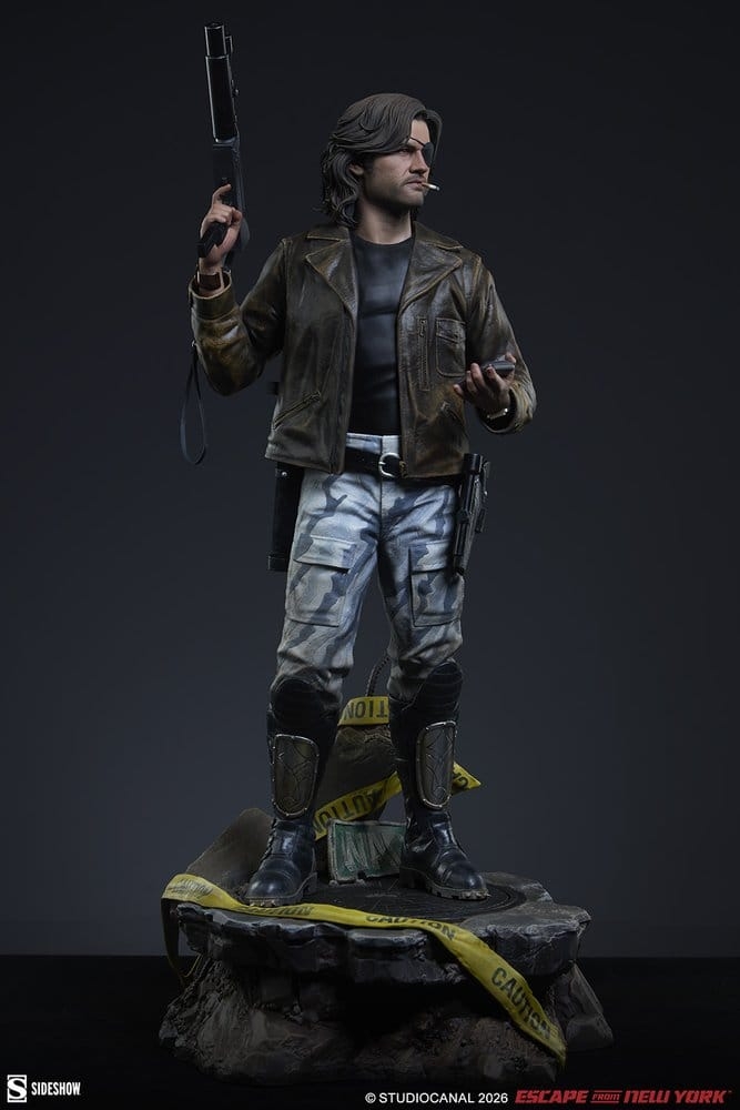 Snake Plissken Premium Format par Sideshow Collectibles - statue 1/4 New-York 1997 de 57 cm