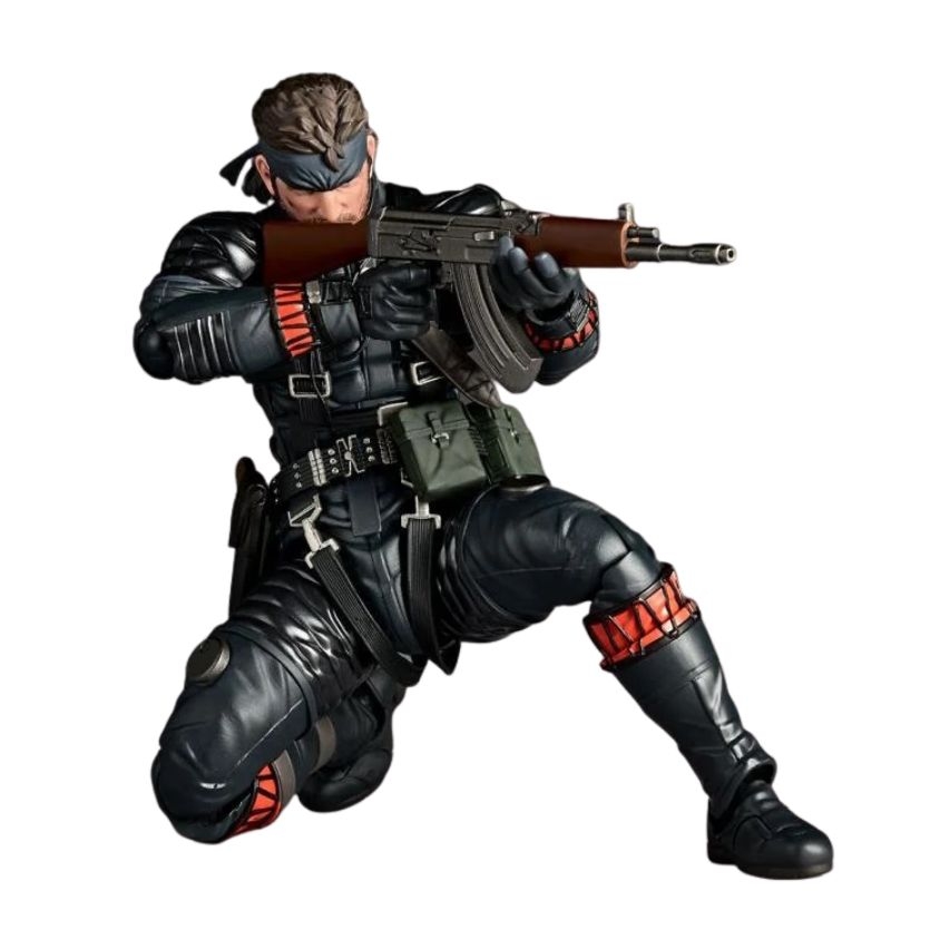 Naked Snake (Sneaking Suit) Revoltech Amazing Yamaguchi van Kaiyodo - Metal Gear Solid Delta : Snake Eater 17 cm actiefiguur