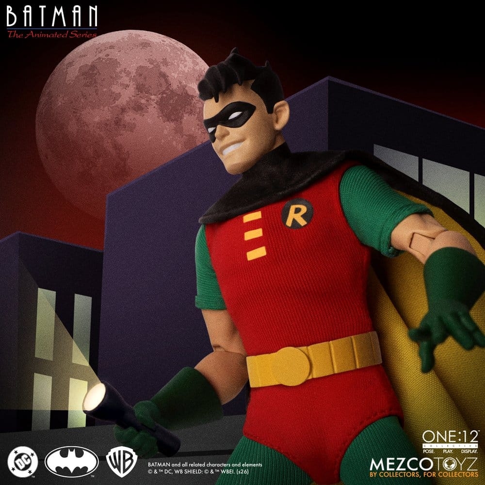 Robin One:12 von Mezco - Batman Animated 1/12 Maßstab Actionfigur