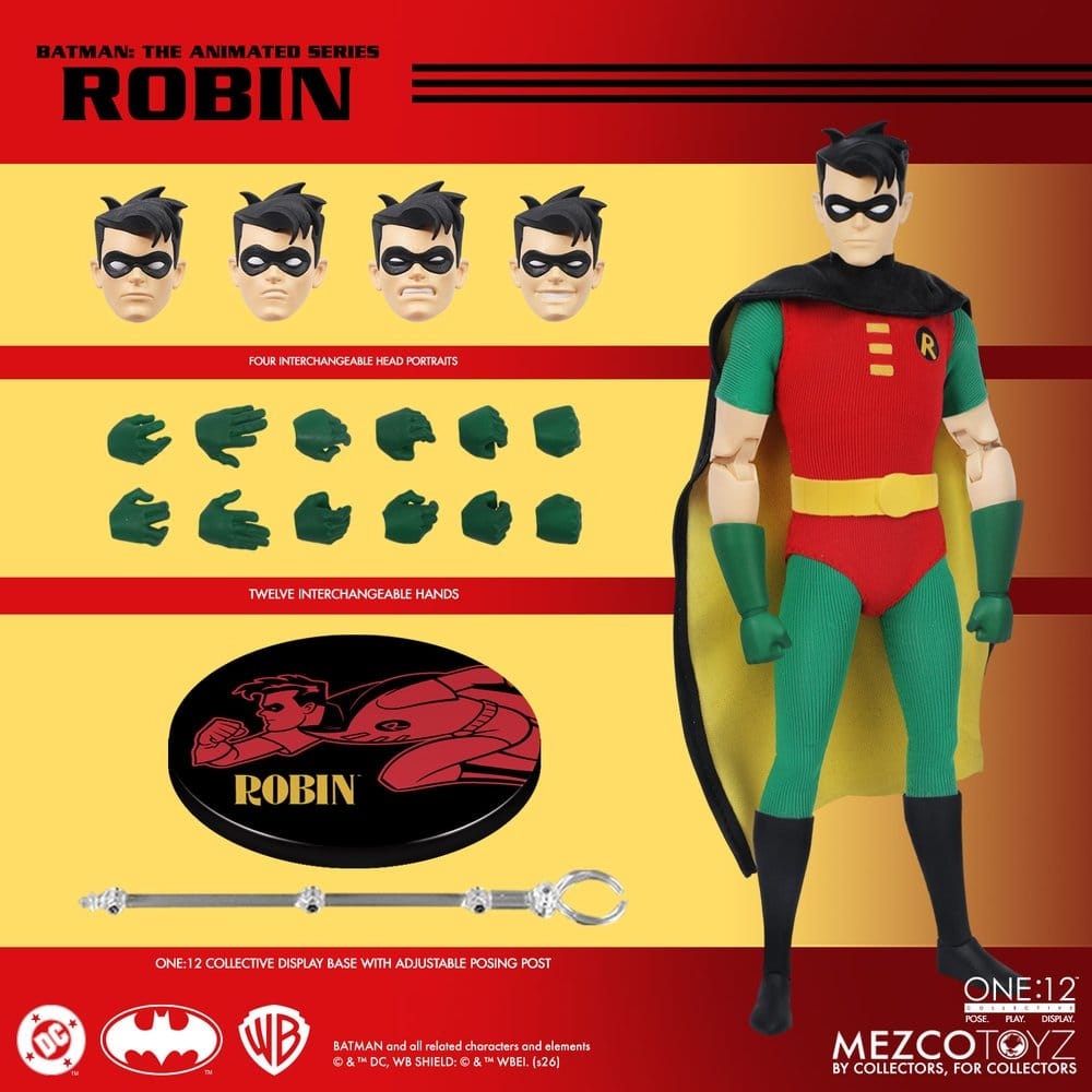 Robin One:12 par Mezco - figurine 1/12 Batman Animated de 17 cm