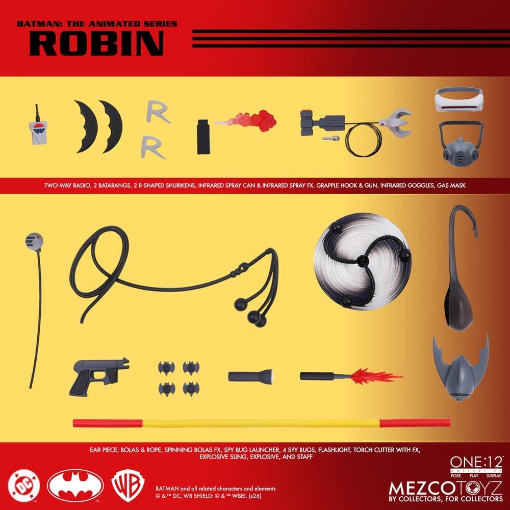 Robin One:12 van Mezco - Batman Animated 1/12 schaal actiefiguur