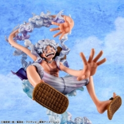 Monkey D Luffy (Gear 5) Portrait of Pirates POP Evolutionary History par Megahouse - figurine One Piece de 26 cm