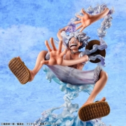 Monkey D Luffy (Gear 5) Portrait of Pirates POP Evolutionary History par Megahouse - figurine One Piece de 26 cm