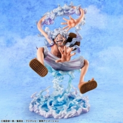 Monkey D Luffy (Gear 5) Portrait of Pirates POP Evolutionary History par Megahouse - figurine One Piece de 26 cm