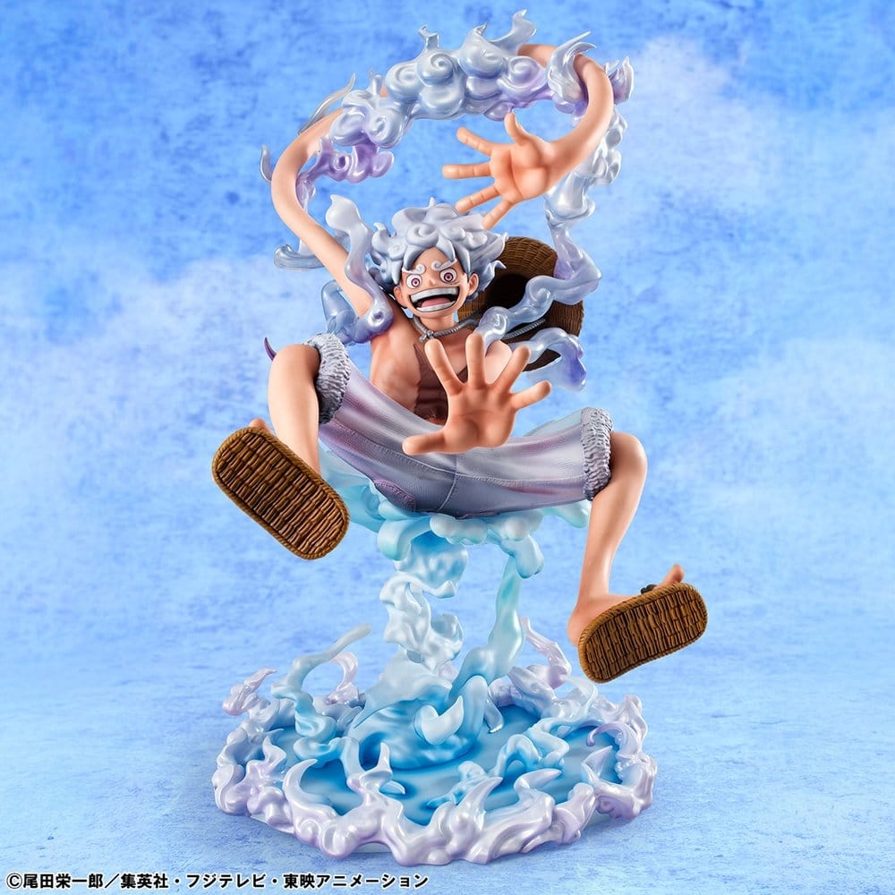 Monkey D Luffy (Gear 5) Portrait of Pirates POP Evolutionary History van Megahouse - One Piece 26 cm figuur