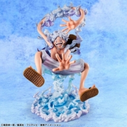 Monkey D Luffy (Gear 5) Portrait of Pirates POP Evolutionary History par Megahouse - figurine One Piece de 26 cm