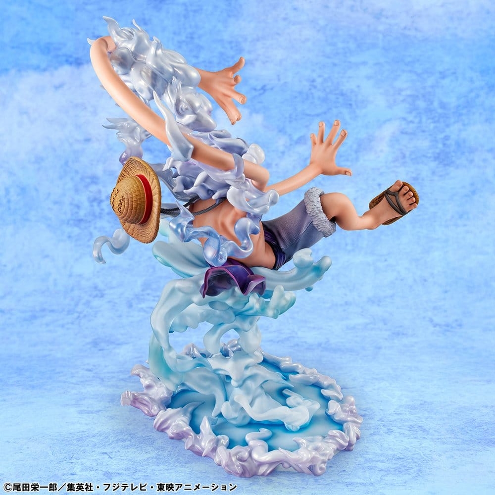 Monkey D Luffy (Gear 5) Portrait of Pirates POP Evolutionary History par Megahouse - figurine One Piece de 26 cm