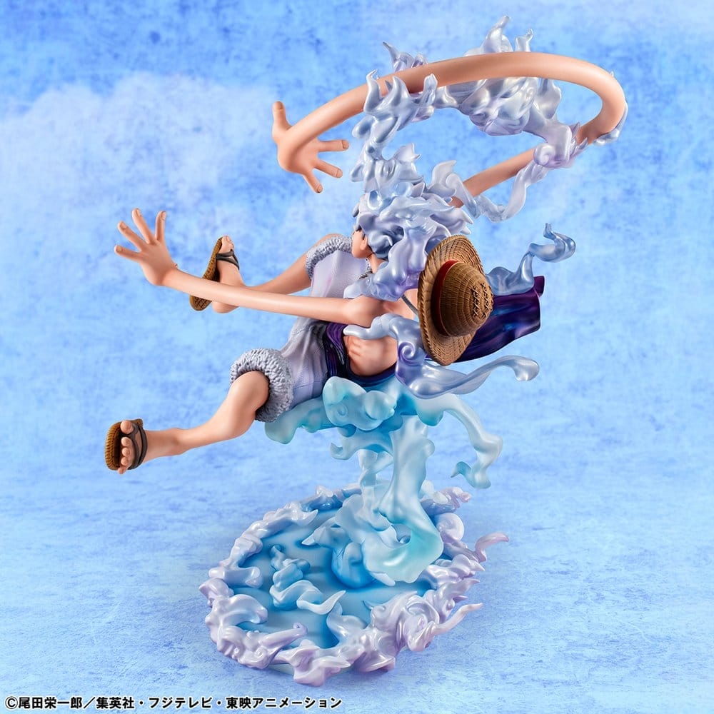 Monkey D Luffy (Gear 5) Portrait of Pirates POP Evolutionary History par Megahouse - figurine One Piece de 26 cm