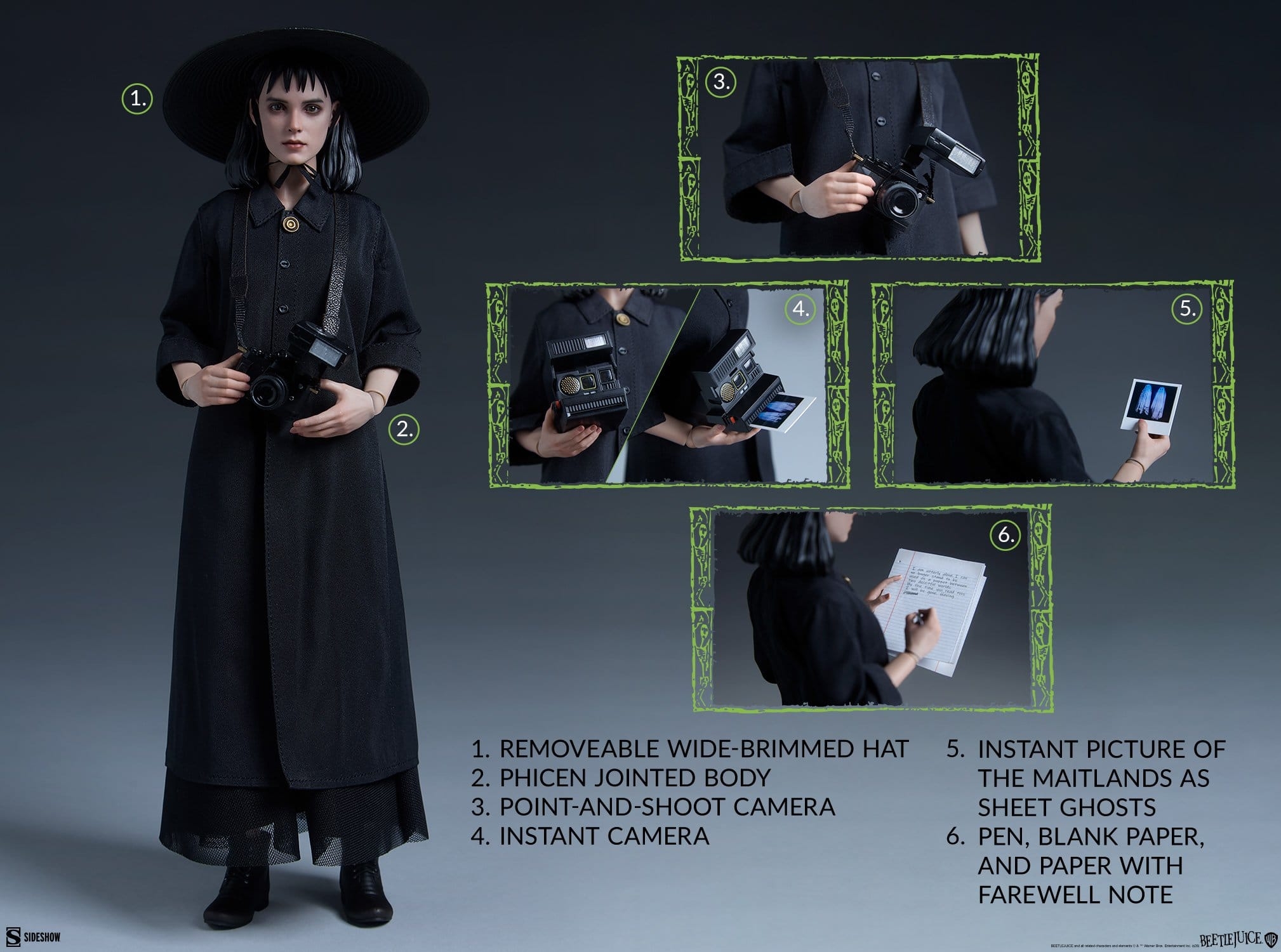 Lydia Deetz Sixth Scale by Sideshow Collectibles - Beetlejuice 1/6 scale action figure